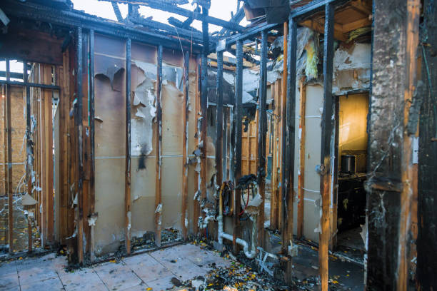 Professional Fire Damage Removal technician working in Smithville, OH